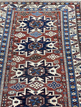 Antique Caucasian Lezgi Rug 3'7" x 5' 2"