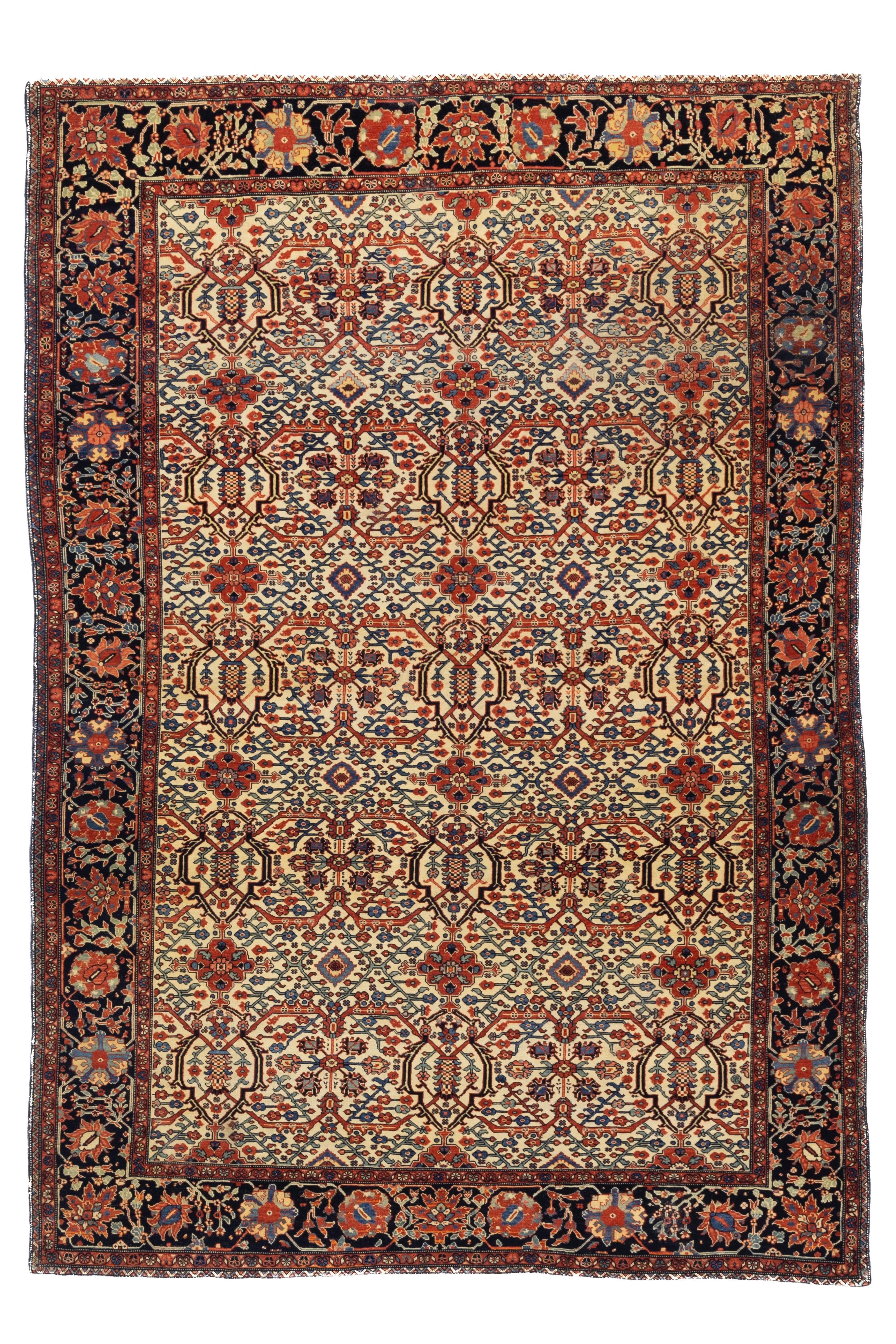 Fine Antique Farahan Sarouk Rug 4'6" x 6' 6"