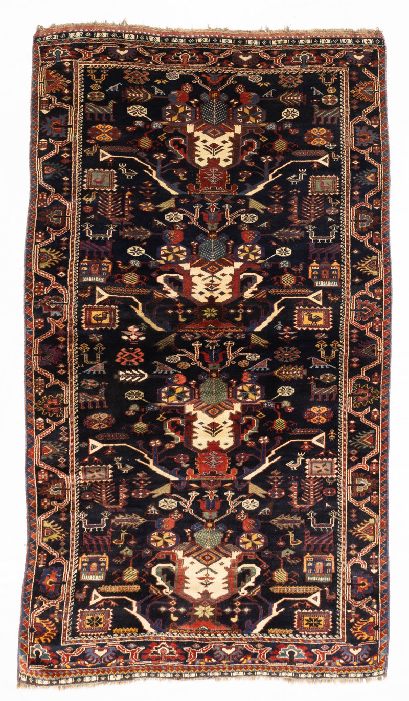 Antique  Tribal Lori Rug 4'9