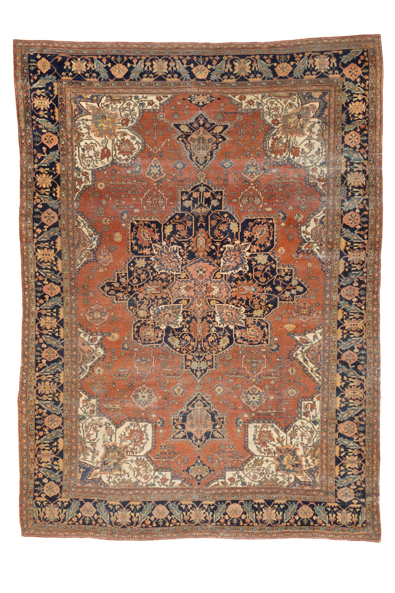 Antique  Farahan Sarouk Rug 8' 5'' x 11' 6''