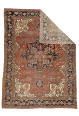 Antique  Farahan Sarouk Rug 8' 5'' x 11' 6''