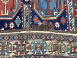 Antique Caucasian Kuba Rug 4'4" x 5' 0''