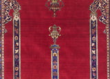 Antique Silk Kashan One of Pair Rug 4'3" x 6' 8"