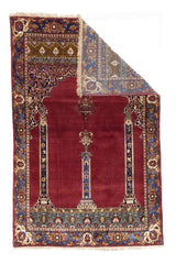 Antique Silk Kashan One of Pair Rug 4' 4" x 6' 7"