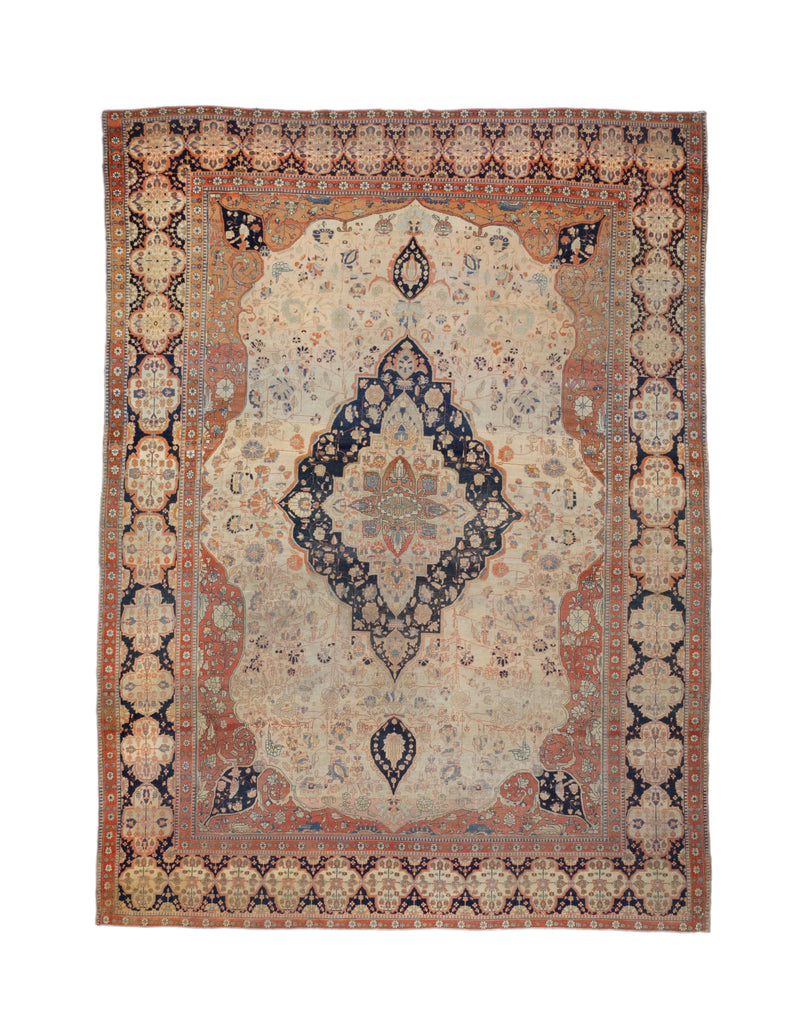 Fine Antique Mohtasham Kashan Rug 8' 4'' x 11' 4''
