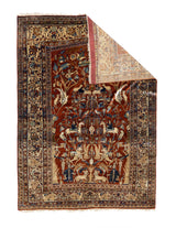 Antique Fine and Rare  Heriz Rug 5'4" x 7' 9"