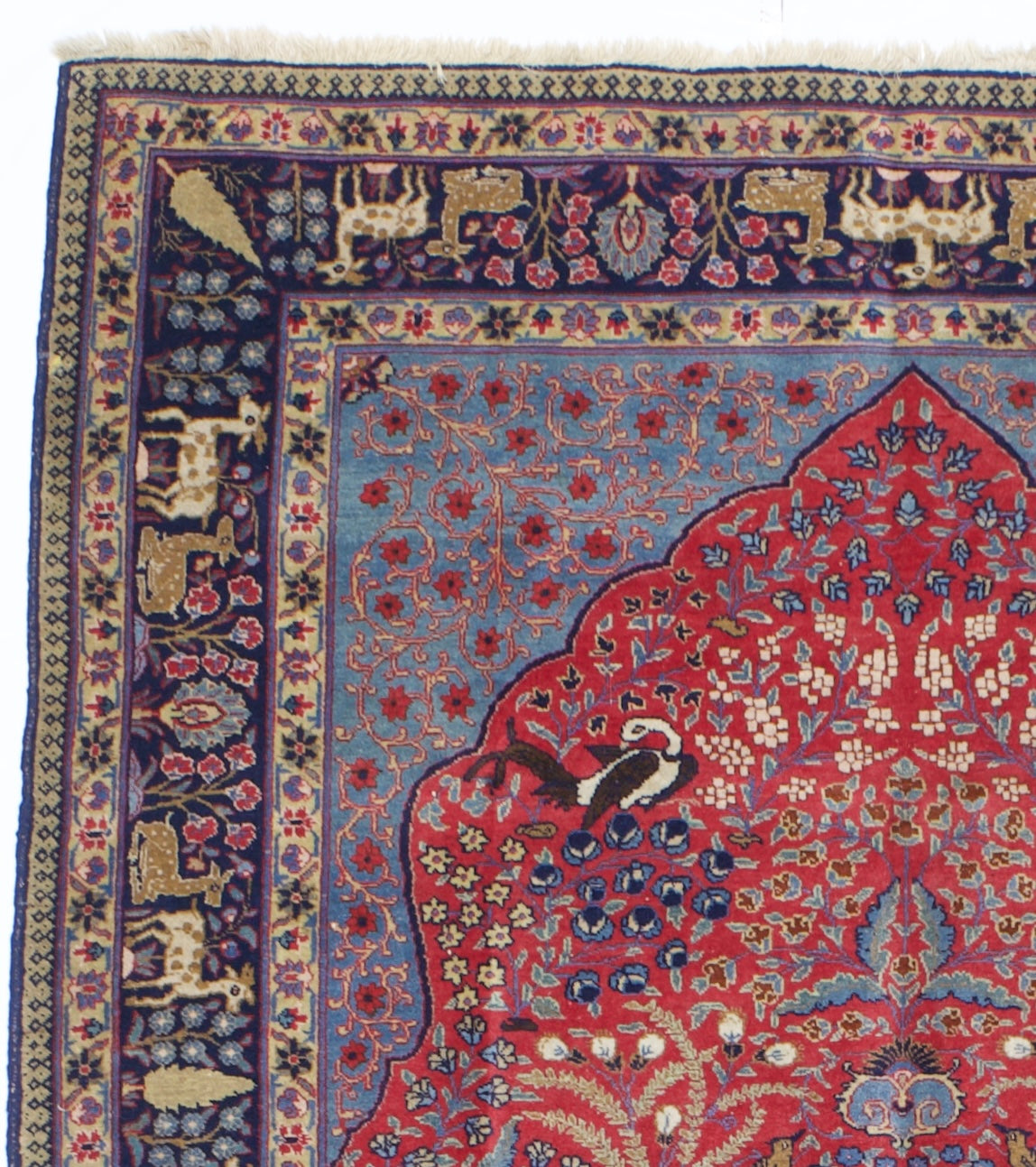 Fine Antique Tabriz Rug 5'10" x 8' 10"