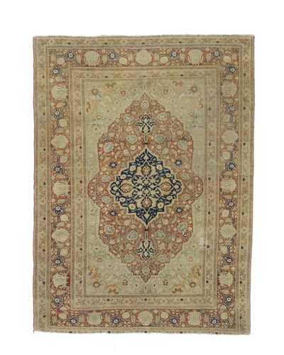 Antique Mohtasham Kashan Rug 4'3