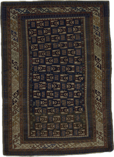 Antique Caucasian Kuba Rug 3'7