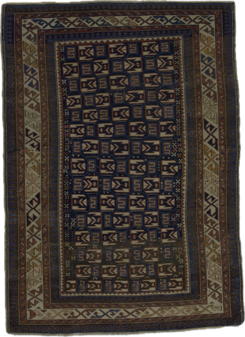 Antique Caucasian Kuba Rug 3'7