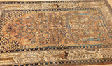Antique  Mohtasham Kashan Rug 4'5" x 6'6"