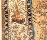 Antique  Mohtasham Kashan Rug 4'5" x 6'6"