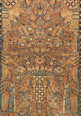 Antique  Mohtasham Kashan Rug 4'5" x 6'6"