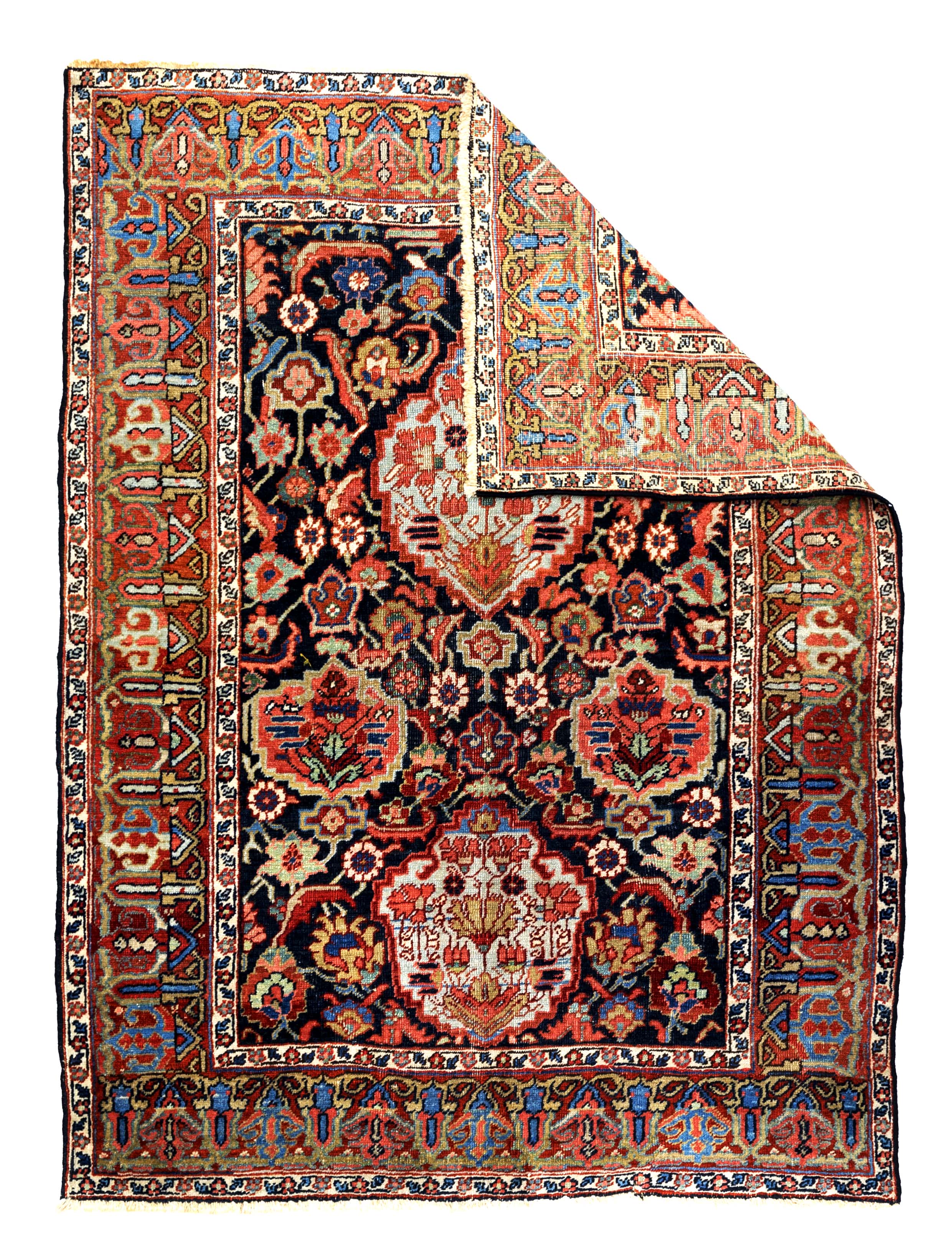 Antique  Heriz Serapi Rug 4'10" x 6' 5"