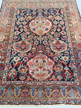 Antique  Heriz Serapi Rug 4'10" x 6' 5"