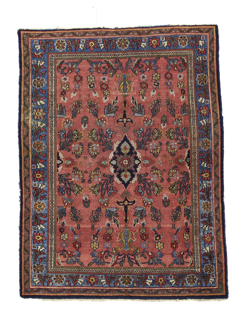 Antique  Bibikabad Rug 4'6