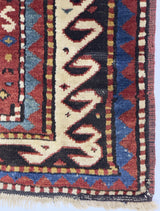 Antique Caucasian Kazak Rug 2' 11" x 4' 11''
