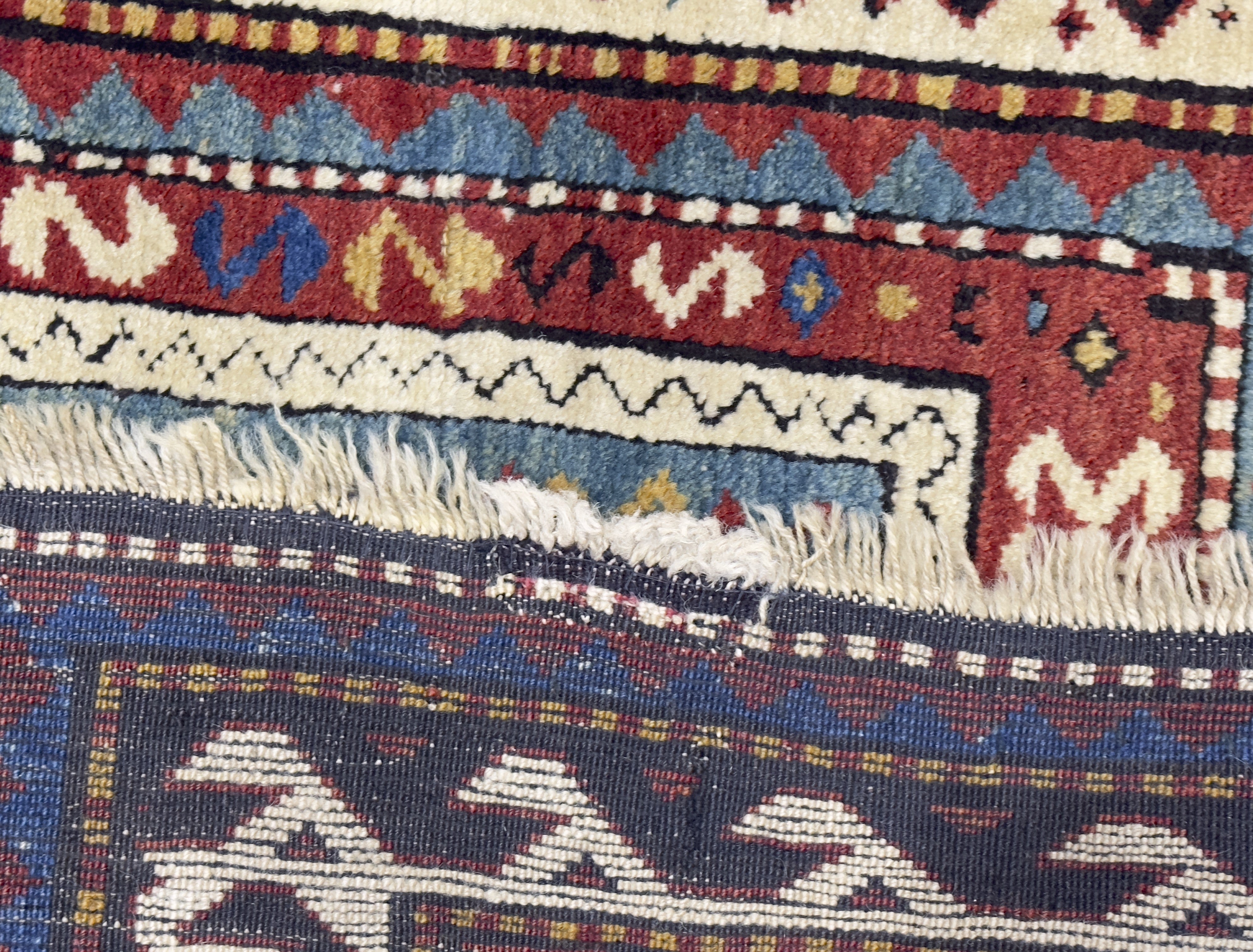 Antique Caucasian Kazak Rug 2' 11" x 4' 11''