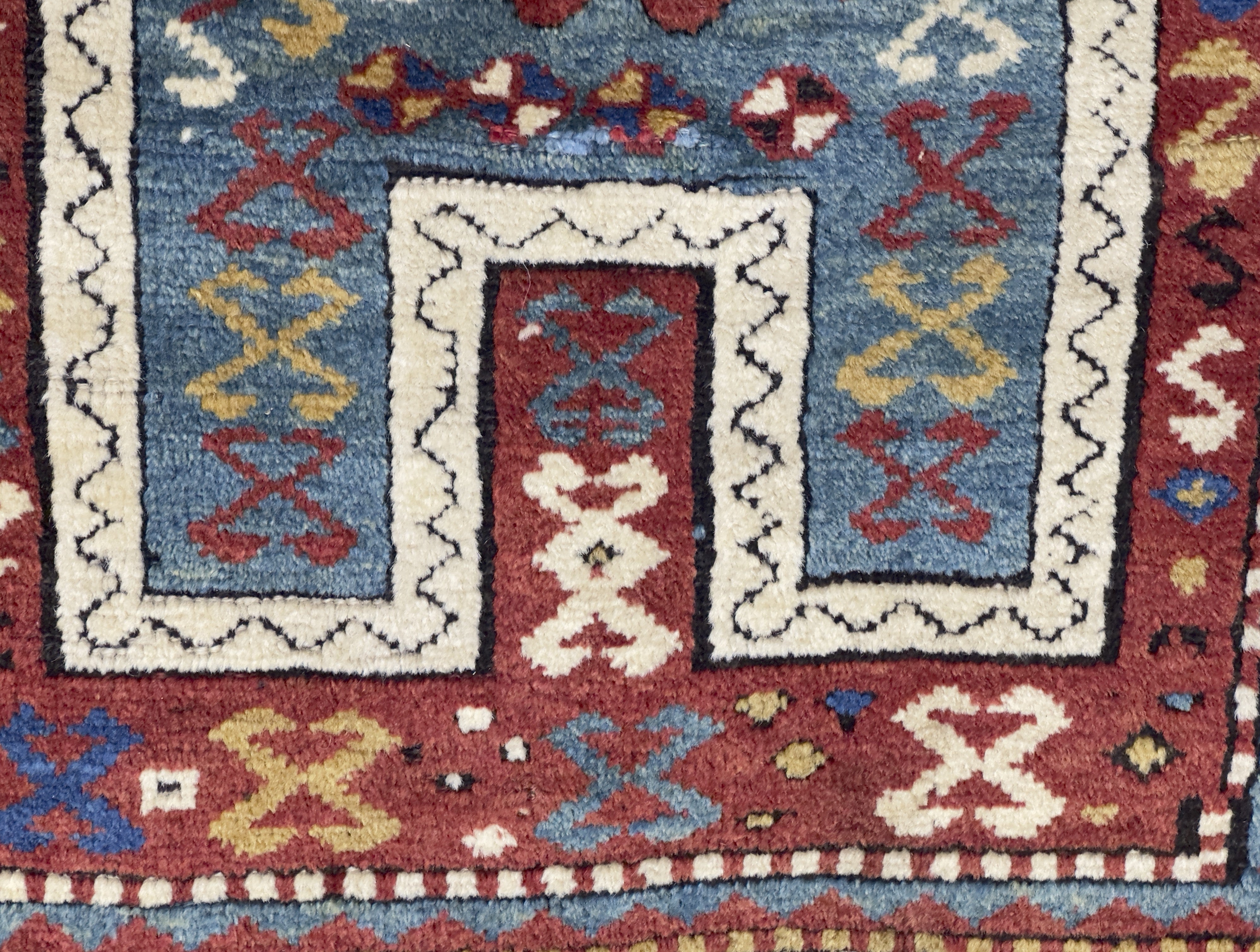 Antique Caucasian Kazak Rug 2' 11" x 4' 11''