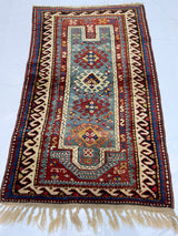 Antique Caucasian Kazak Rug 2' 11" x 4' 11''