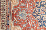 Antique Silk Fine and Rare  Heriz Rug 4'7" x 6' 6"
