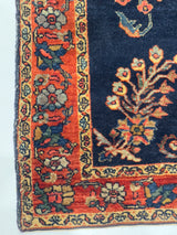 Antique Mohajeran Sarouk Rug 3'4" x 4' 11"