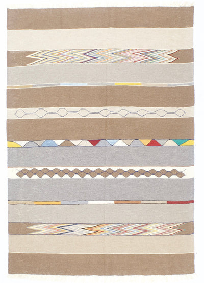 Vintage Swedish Kilim Rug 4' 10