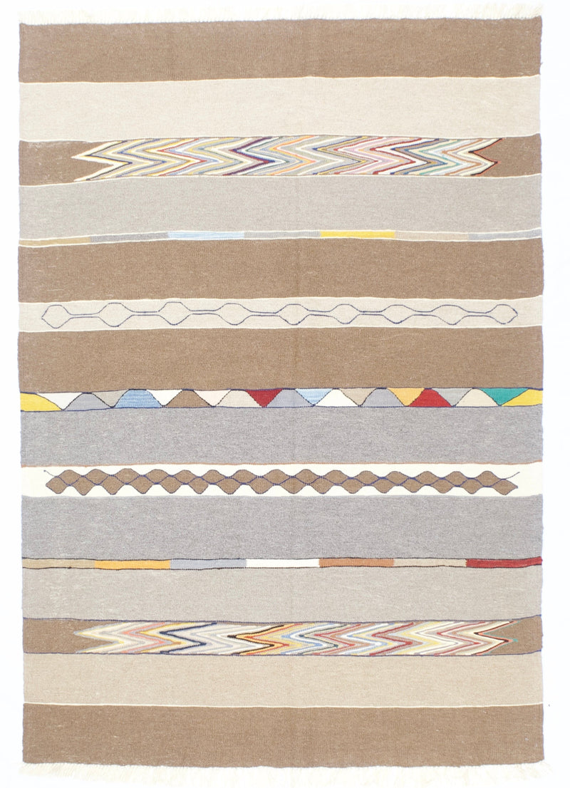 Vintage Swedish Kilim Rug 4' 10