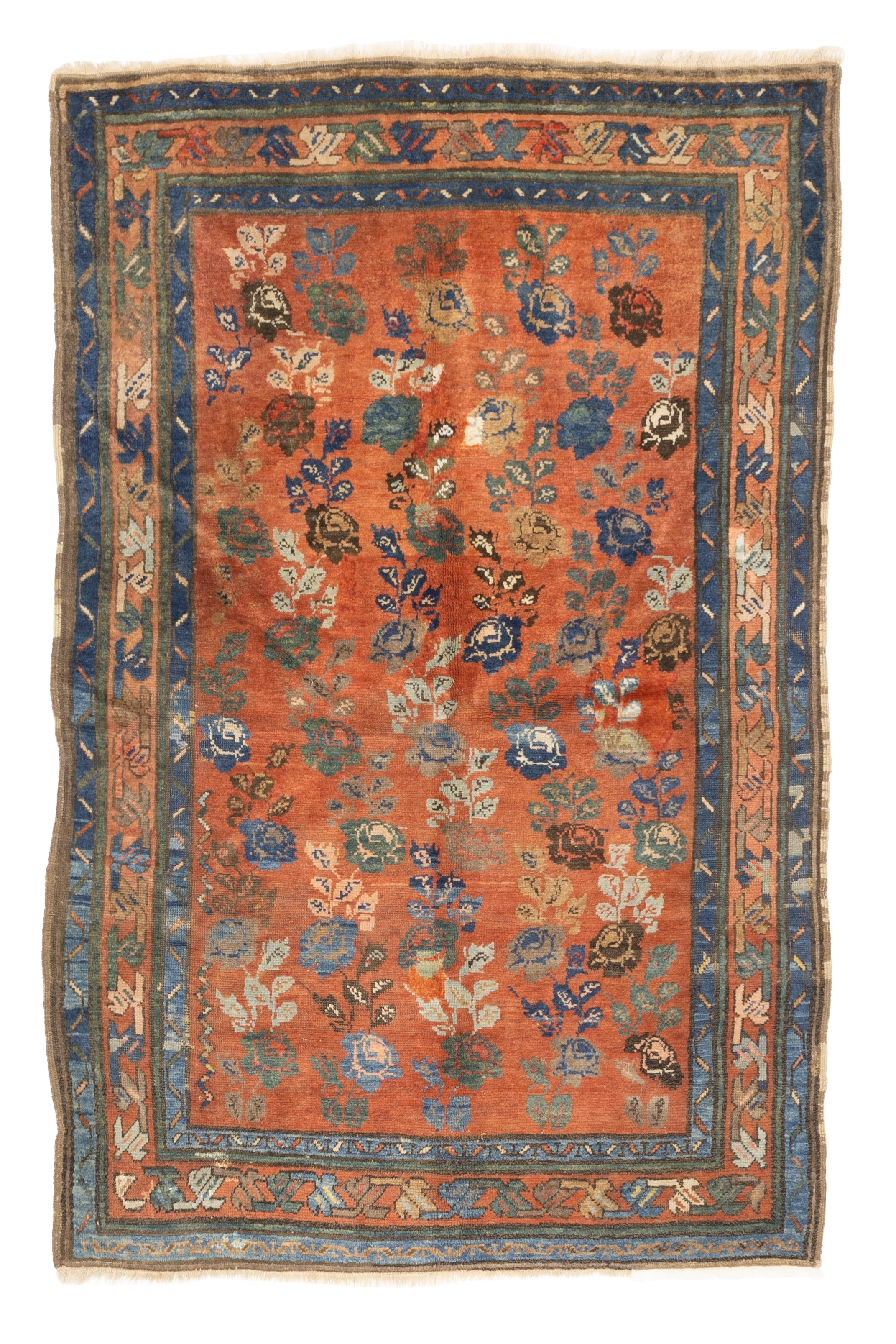 Antique Persian Kurdish Tribal Wool Rug