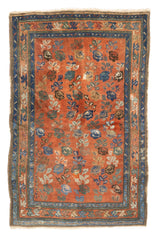 Antique Persian Kurdish Tribal Wool Rug