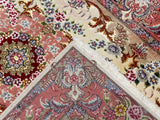 Extremely Fine Vintage Tabriz Wool and Silk Rug 3'4" x 5' 2''