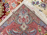 Extremely Fine Vintage Tabriz Wool and Silk Rug 3'4" x 5' 2''