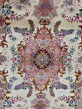 Extremely Fine Vintage Tabriz Wool and Silk Rug 3'4" x 5' 2''