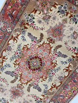 Extremely Fine Vintage Tabriz Wool and Silk Rug 3'4" x 5' 2''