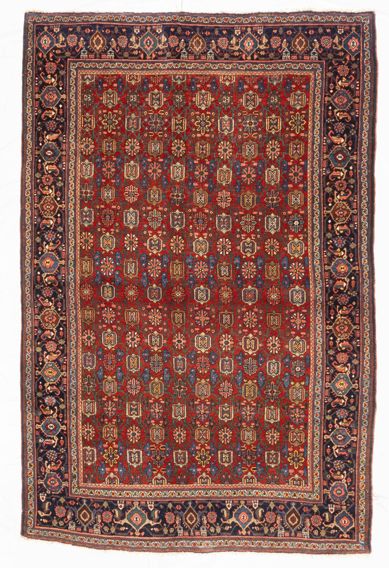 Antique  Halvai Bidjar Rug 4' 10