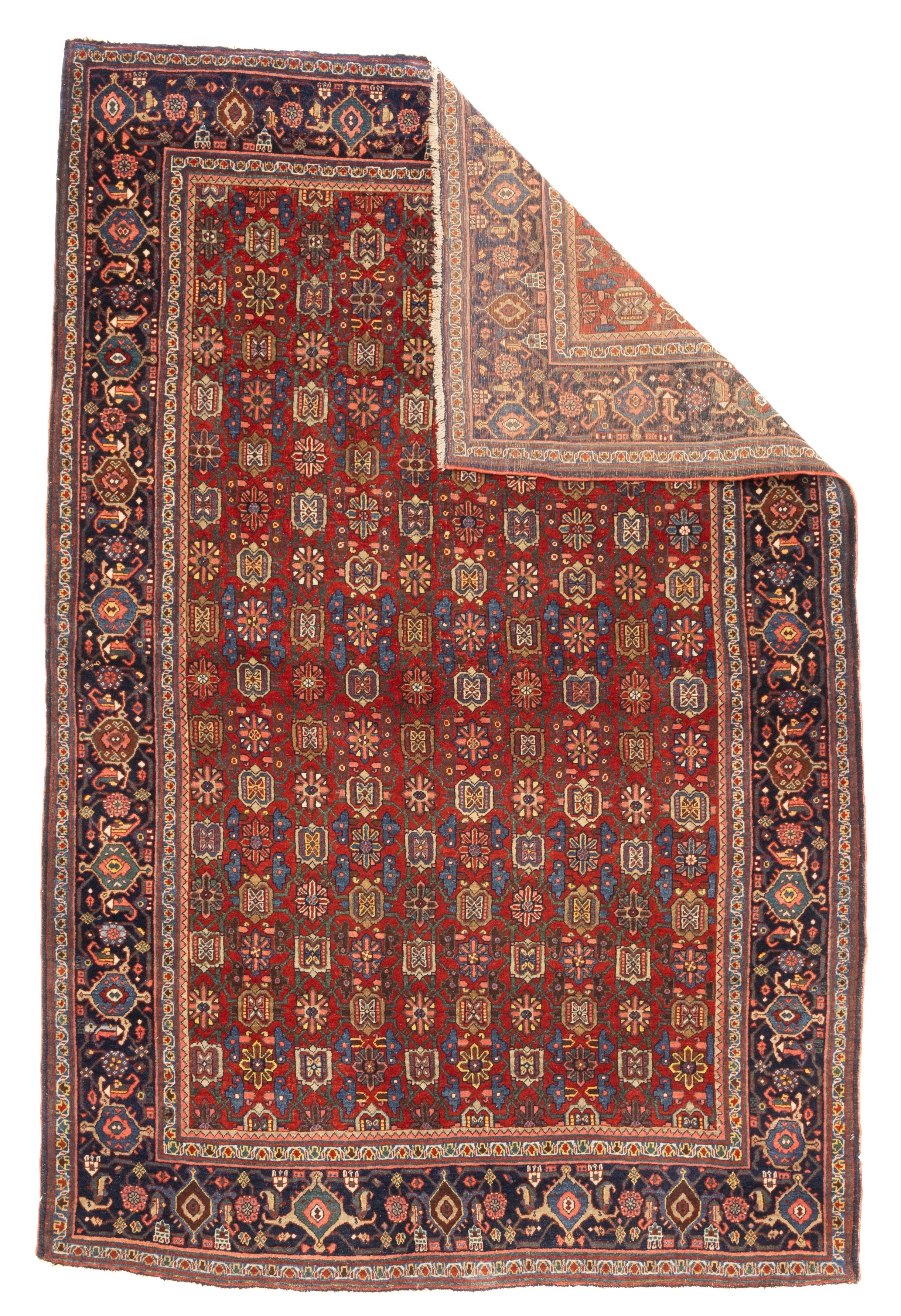 Antique  Halvai Bidjar Rug 4' 10" x 7' 3"