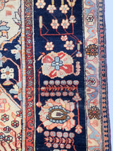 Antique Mohtasham Kashan Rug 4' 4'' x 6' 10"