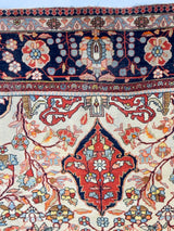 Antique Mohtasham Kashan Rug 4' 4'' x 6' 10"