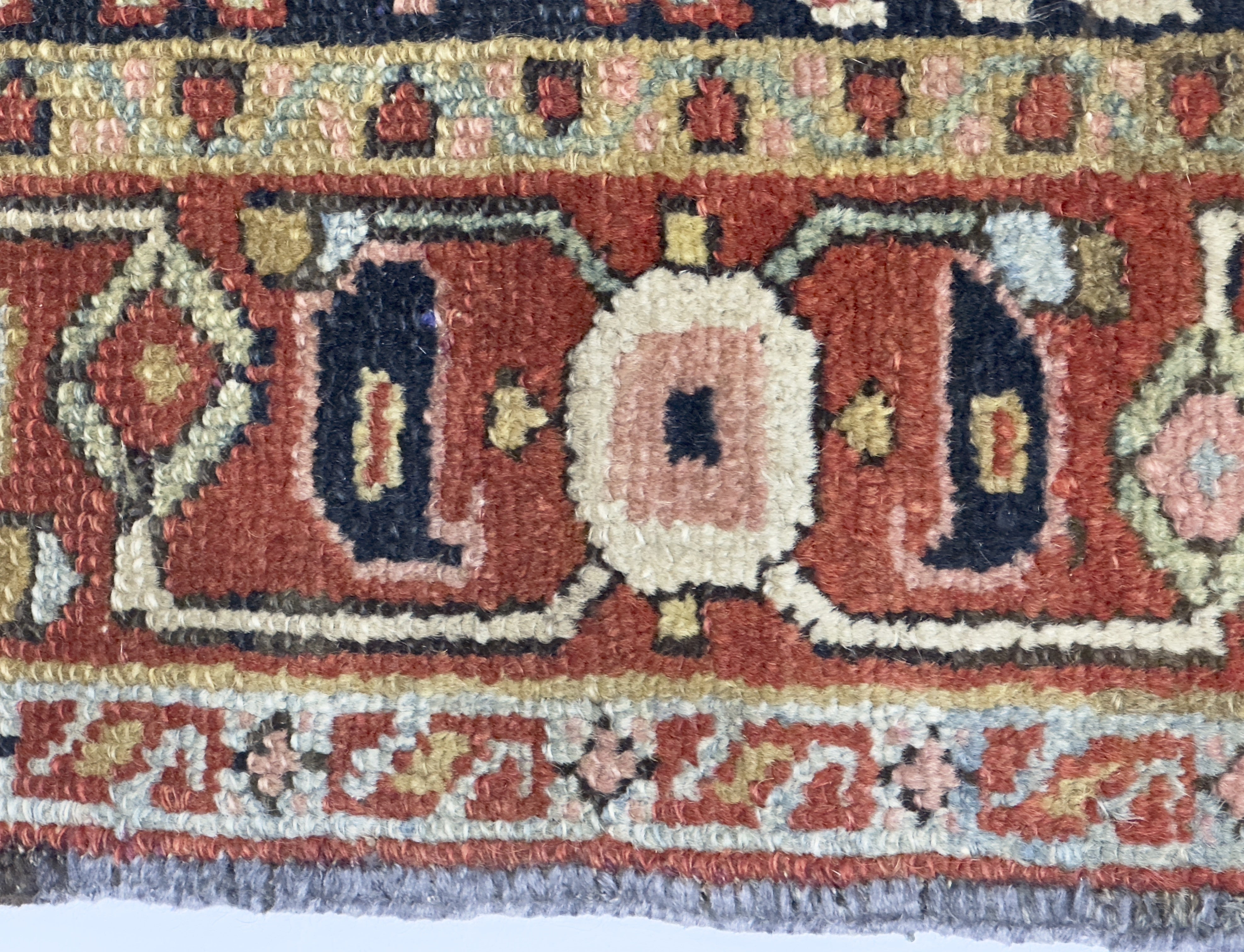 Antique Heriz Rug 3' 7" x 4' 6''