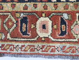 Antique Heriz Rug 3' 7" x 4' 6''