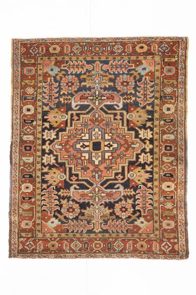 Antique Heriz Rug 3' 7