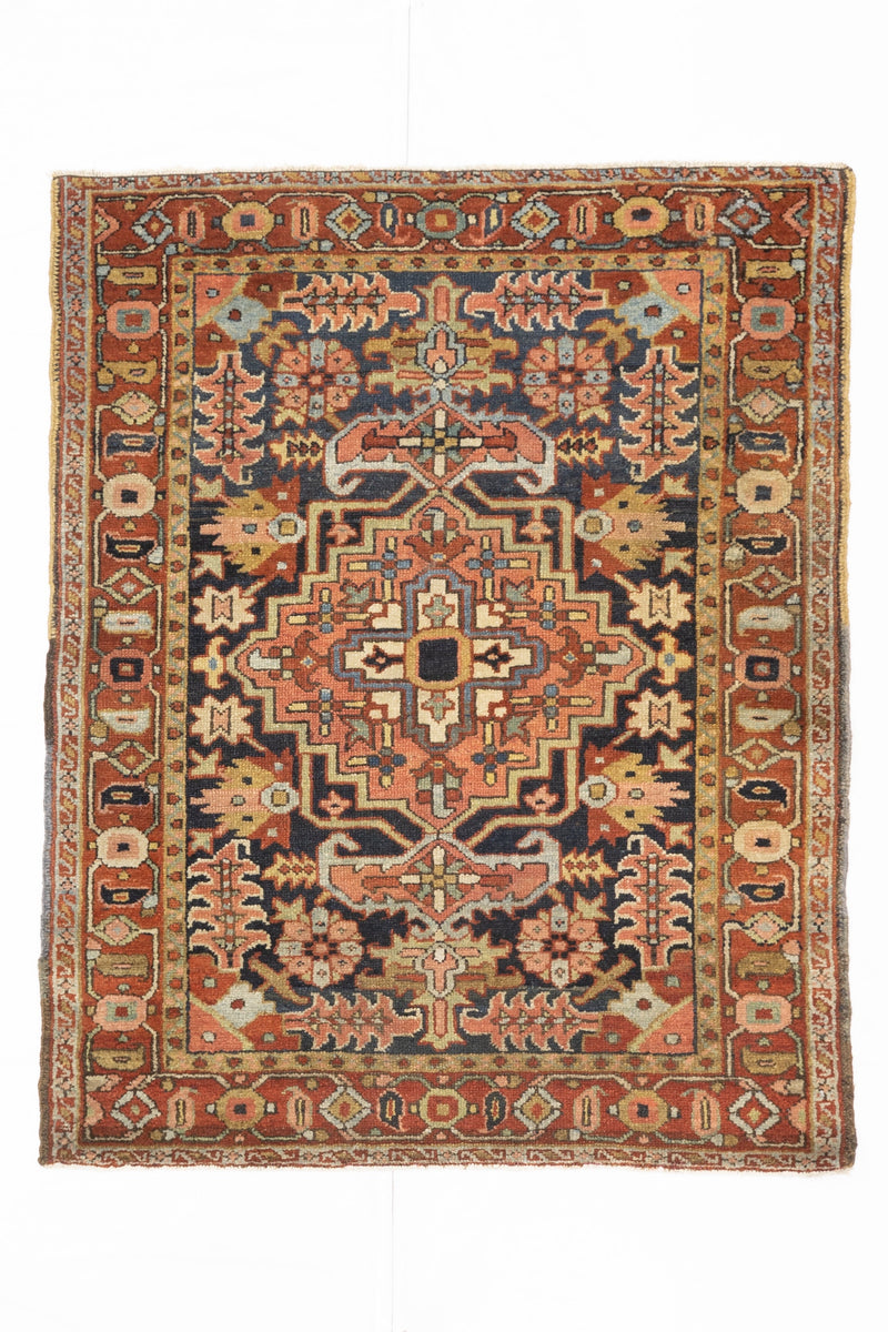 Antique Heriz Rug 3' 7