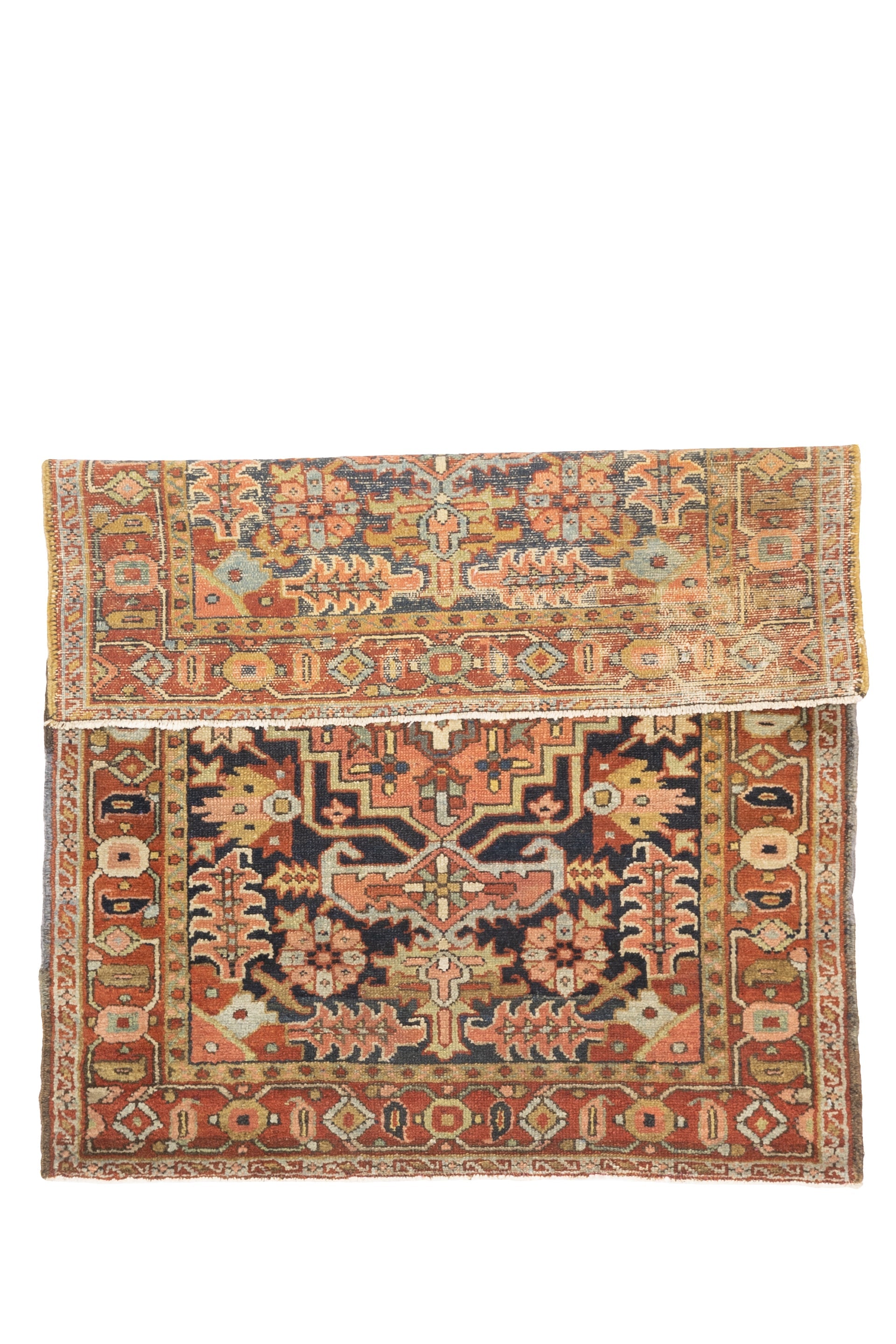 Antique Heriz Rug 3' 7" x 4' 6''