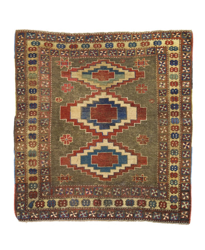 Antique Caucasian Kuba Rug 4' 0