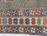 Antique Caucasian Kuba Rug 4' 0" x 4' 7"