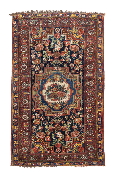 Antique Bakhtiari Rug 4'3