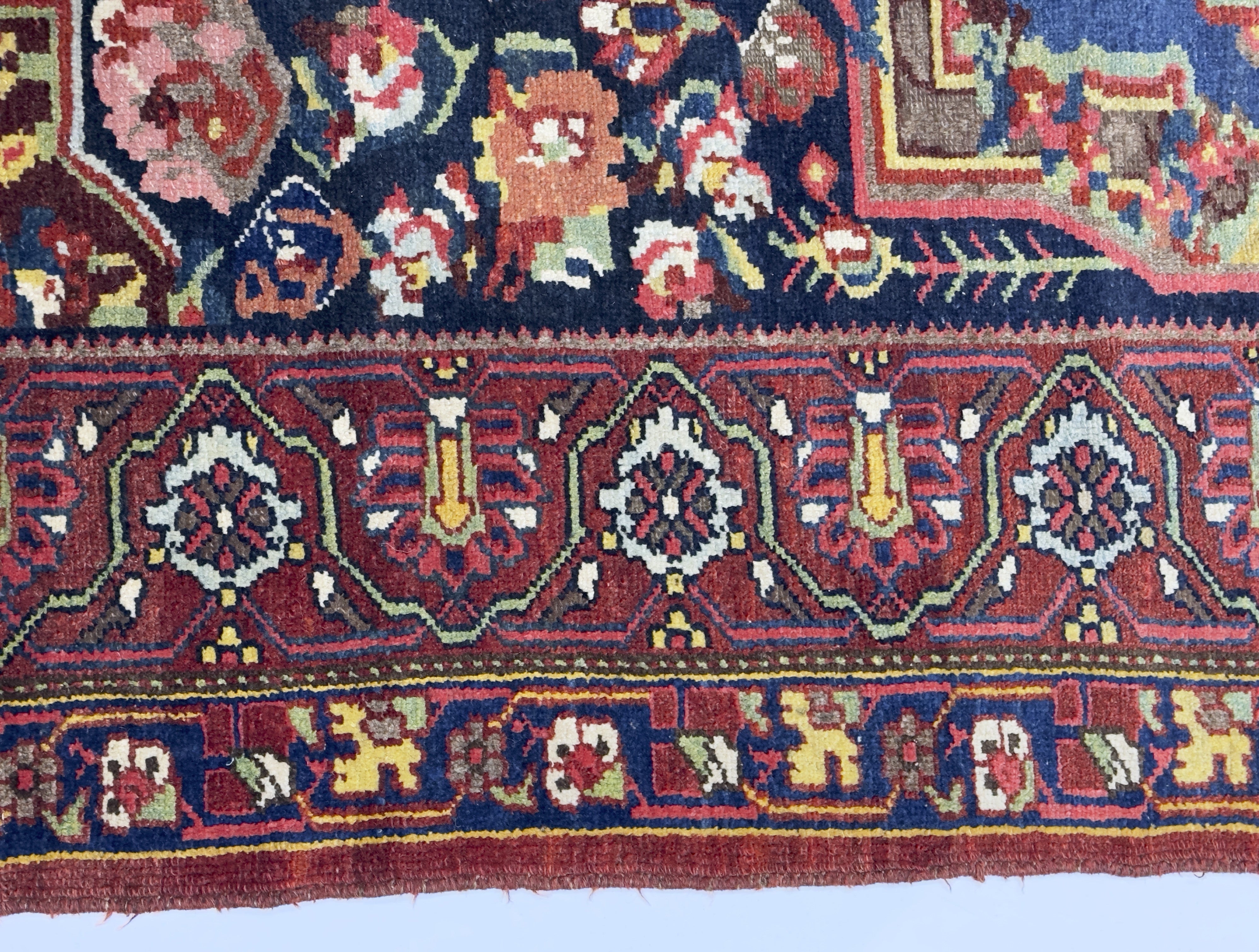Antique Bakhtiari Rug 4'3" x 6' 9"