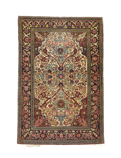 Antique  Tehran Rug 4' 8