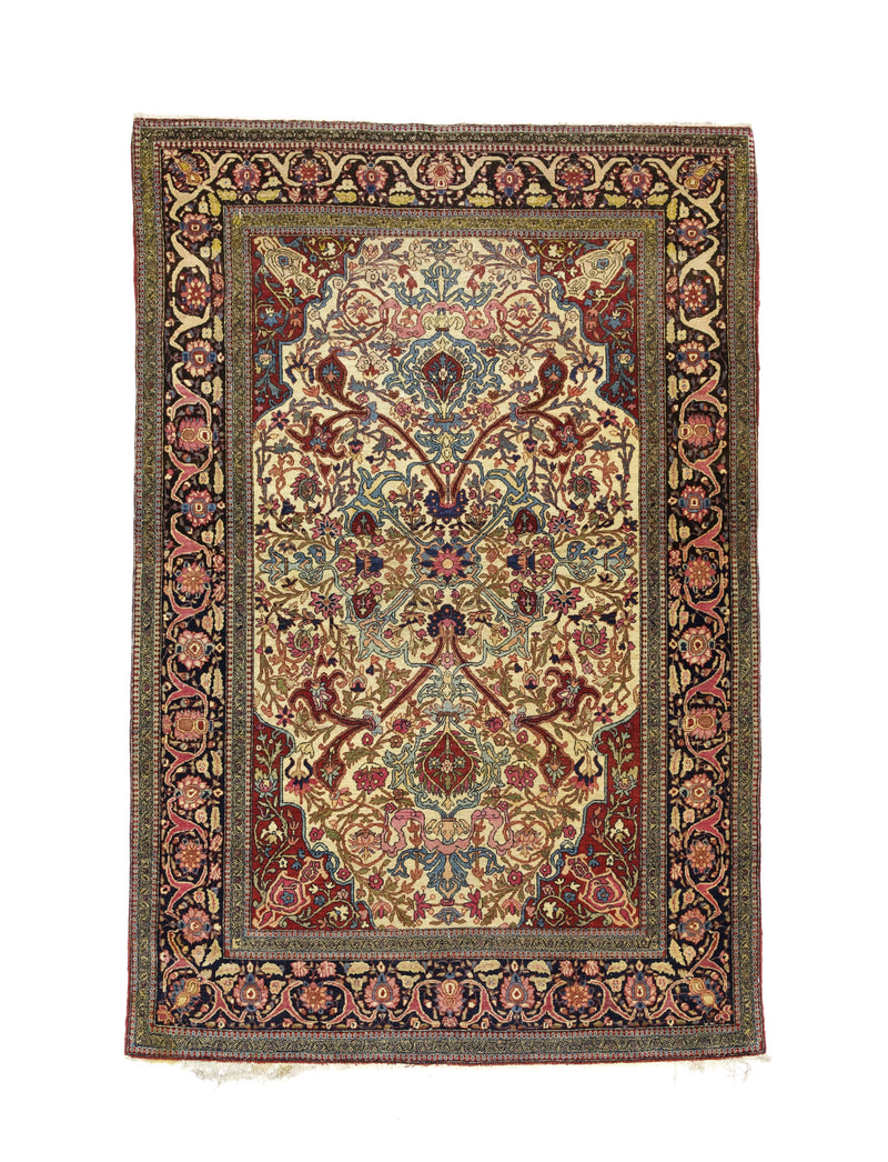 Antique  Tehran Rug 4' 8