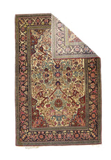 Antique  Tehran Rug 4' 8" x 7' 2''